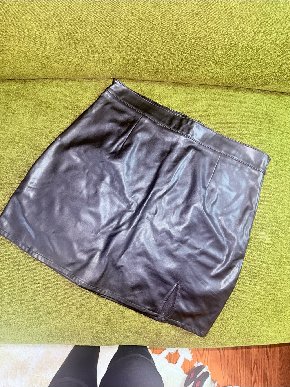 Kendall & Kylie Black Faux Leather Mini Skirt